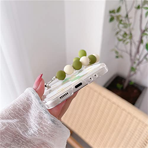 Coque antichoc Samsung Z Flip 4 avec bracelet perle fleur - 5
