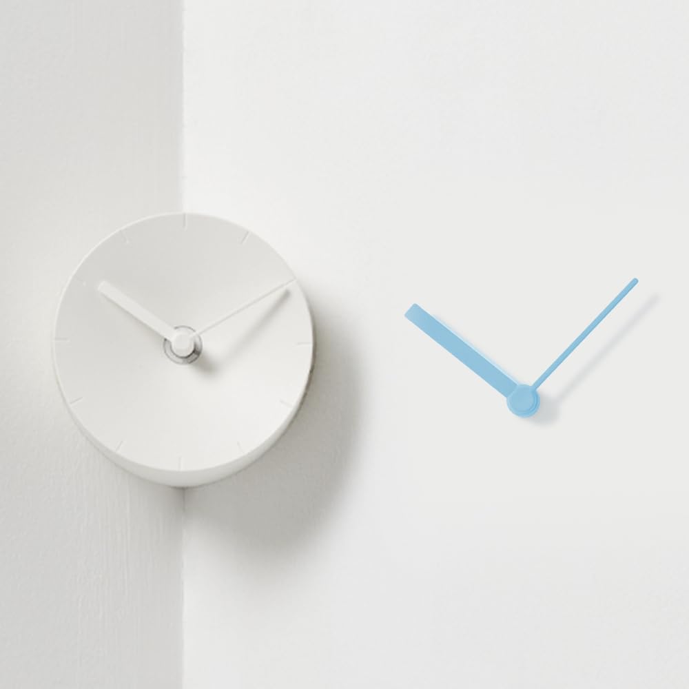 Amazon.com: mosery Wall Clock in to The Corner-Attached White
