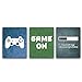 CHDITB Unframed Video Game Themed Art Print Funny Gaming Poster, Set of 3 (8"X10") Canvas Gamer Wall Art Artwork for Boys Or Gaming Lovers Room Decor