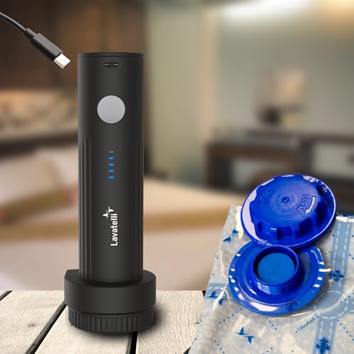 Image of Lavatelli Electric Vacuum Pump for packing - Wireless USB-C Rechargeable | Works with All Vacuum Storage Bags | Vac-U-Pump Compress Clothes, Woolens & Bedding for Travel, Home Storage & Trekking
