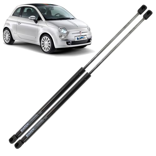 Image of BIAREN 2x Rear Tailgate Boot Gas Struts For Fiat 500 Hatchback 2007 Onwards Lift Support System 350 (N) 456 MM 51785412