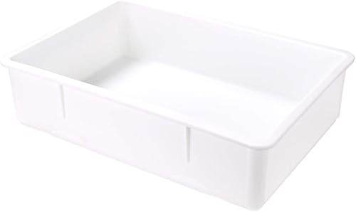 Miniatura 2 de Restaurantware Cajas a prueba de 27 x 18 x 6 pulgadas, 10 cajas de masa rectangulares, apilables, aptas para lavavajillas, cajas de masa de plástico
