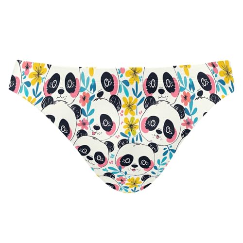 Panda Animal Cute Swim Briefs for Men Bikini Swimwear Boys Short XXL B0403835