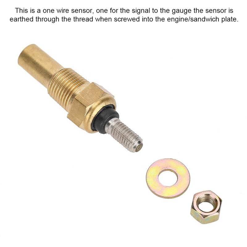 Engine Temperature Sensor for Sensor Water/Oil Temp Temperature 1/8 NPT Electrical Sender Transmitter Sending Unit Temp Sensor