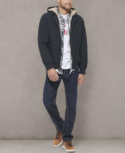 Image of Levi's mens Workwear Cotton Canvas Hoody Bomber Jacket (Regular & Big & Tall Sizes)