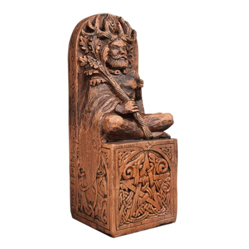 Estatua Cernunnos Dios Cornudo Wicca 8 Pulgadas miniatura 1
