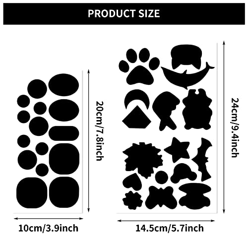 Abeillo 8 Fogli Piumino Toppe Nylon Autoadesive