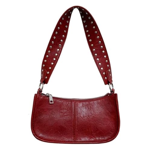 Women Small Shoulder Bags Retro Red Purse Stylish Crossbody Bag Cute Purse Handbag for Christmas New Year