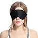 Produktbild LILYSILK Schlafmaske Damen Herren 100% Seide Hautfreundlich für Allergiker | Perfekt Sitz | Schlafbrille Augenmaske Nachtmaske - Schwarz 1 Stk