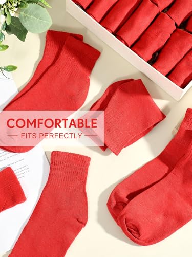 Image of Tarpop 100 Pairs Bulk Mens Socks Moisture Wicking Casual Sports Ankle Socks for Homeless Unisex Adult Men Women