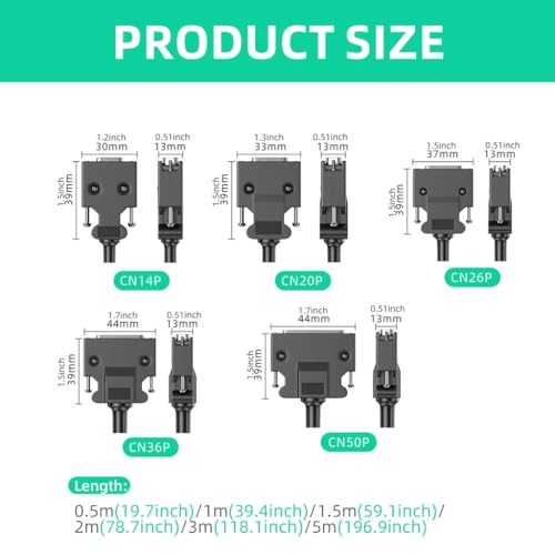 Cable de servos SCSI CN36P con doble blindaje para evitar fallos de señal 6