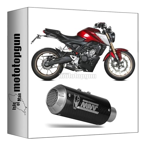 Ligne complete racing mivv mk3 carbon pour honda cb 125 r 2021 2022
