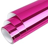 WRAPXPERT Pink Permanent Vinyl Chrome,12