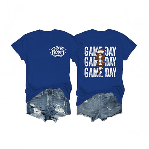 Gameday Outfits Women Cute Football Shirts Sunday Funday Game Day Graphic Tee Tank Tops
