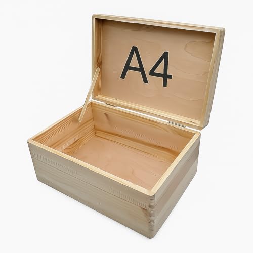KF-Holz Allzweckbox mit Klappdeckel (Natur)