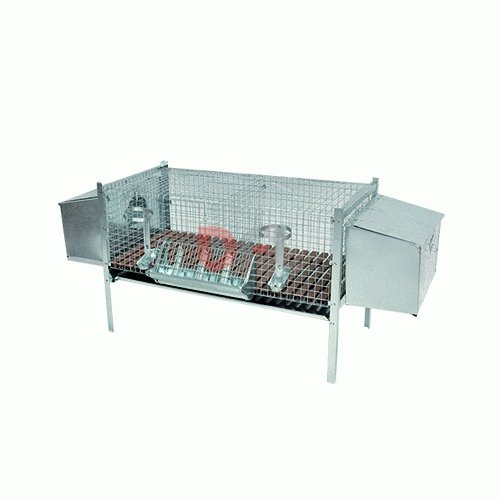 GABBIA CONIGLI 2 FATTRICI PIEGHEVOLE CM 100X50XH.70 C/NIDI