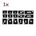 JiuRui Adesivi Fai da Te 1x Auto Aria condizionata AC Climate Control Pulsante di Riparazione Adesivi Decalcomanie per A4 B6 B7 2000 2001 2002 2003 2004 (数量 Quantity : 1pc)