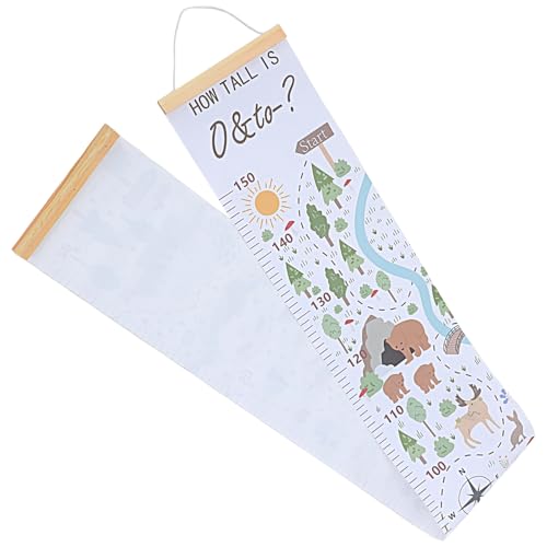 CIYODO Nursery Growth Chart Wall Hanging Removable Measuring Ruler for Cartoon Themed Height Chart for Boys for Bedroom and Nursery Decor