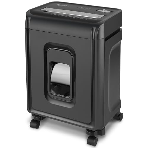 AU1270XA Professional Grade 12-Sheet Security P-4 Cross-Cut Paper and Credit Card Shredder