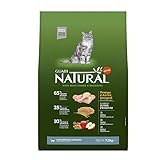 Ração Guabi Natural Gatos Sênior Castrados Frango e Arroz Integral 7,5 kg, Verde