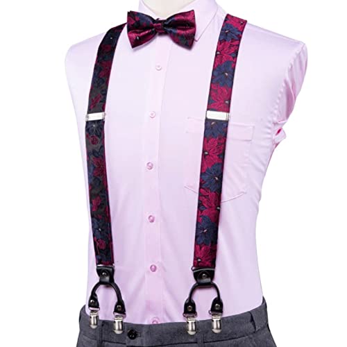 Set de tirantes, corbata preatadacollar y gemelos para hombre miniatura 4
