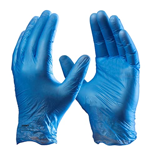 Caixa de Luva de Vinil Descartavel Sem Amido, Contém 100 Luvas Ambidestra, Tamanho Pequeno, Cor Azul