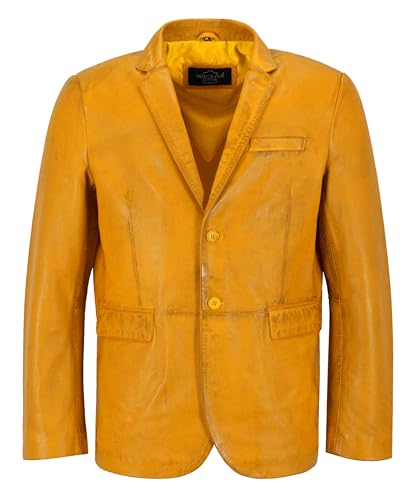 Men's Sports Blazer Classic Fit Italian Soft Lambskin Leather