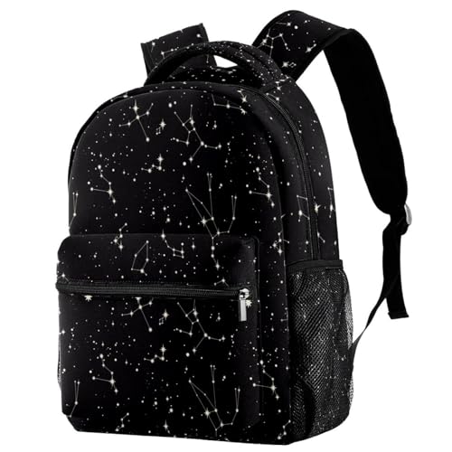 Sac à dos d'école pour filles et garçons avec motif galaxie