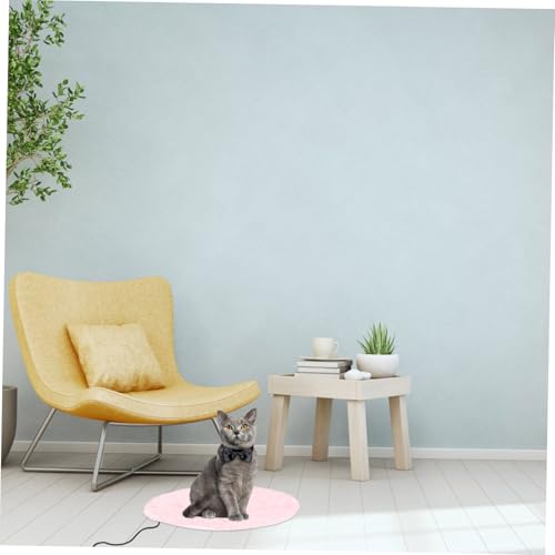 Manta térmica USB para mascotas balacoo 40x40 cm rosa miniatura 5