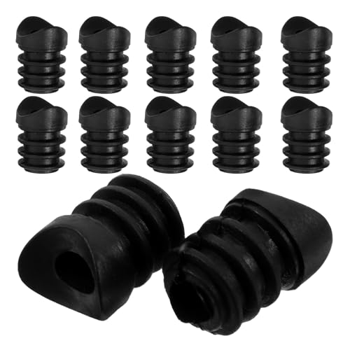 SHINEOFI Lot de 20 Douilles en Plastique M6 pour Roulettes de Meubles, Inserts Pratiques pour Manchons de Roulettes Pivotantes, Manchons de Montage pour Protection des Sols la Maison