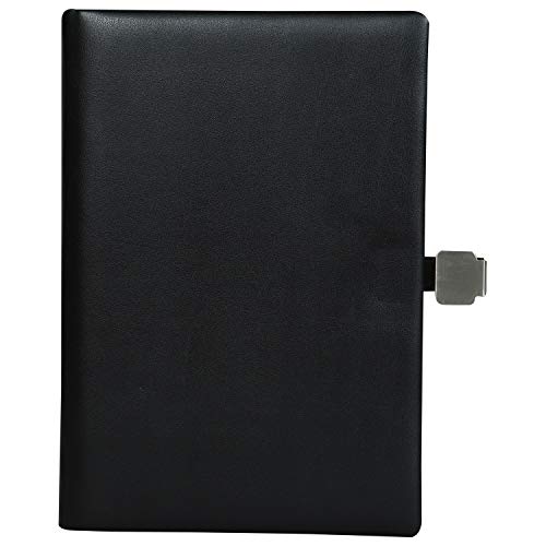 Image of Kitabby Legacy Interlock - A5 Hard Bound Notebook with Pen - Black