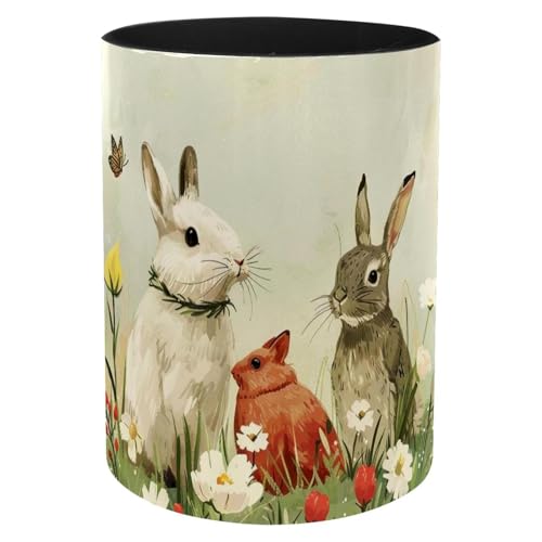 Fournitures de bureau et pot à crayons lapin en métal - 2