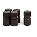 Aexit 5Pcs 5ml Flasks Plastic Wide Mouth Chemical Laboratory Reagent Bottle Sample Cell Culture Flasks Bottle Brown