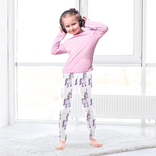 Toddler Girls Leggings Printed Yoga Pants Leggings Unicorn Seamless for Kids4