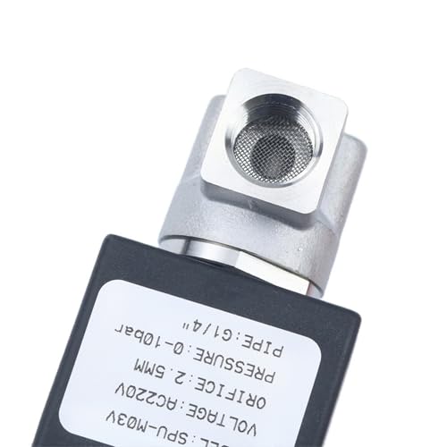 Vanne solénoïde 220V gaz air huile électrovanne eau normalement fermée 1/4 - 6