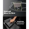 Jowua Center Console Organizer & Coasters & Armrest Organize Set for Tesla Model S Plaid, Model X Plaid, Washable Silicone, dust-Proof