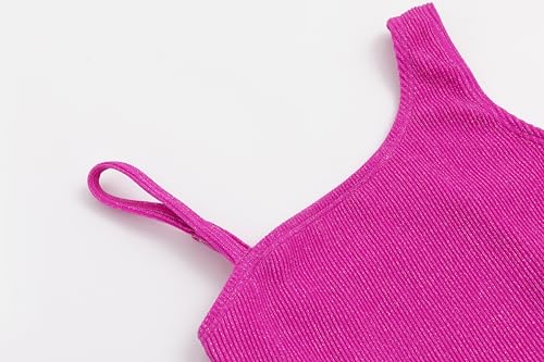 LIZENS Girls One Piece Swimwear One Shoulder Swimsuit Bathing Suits for Girls3