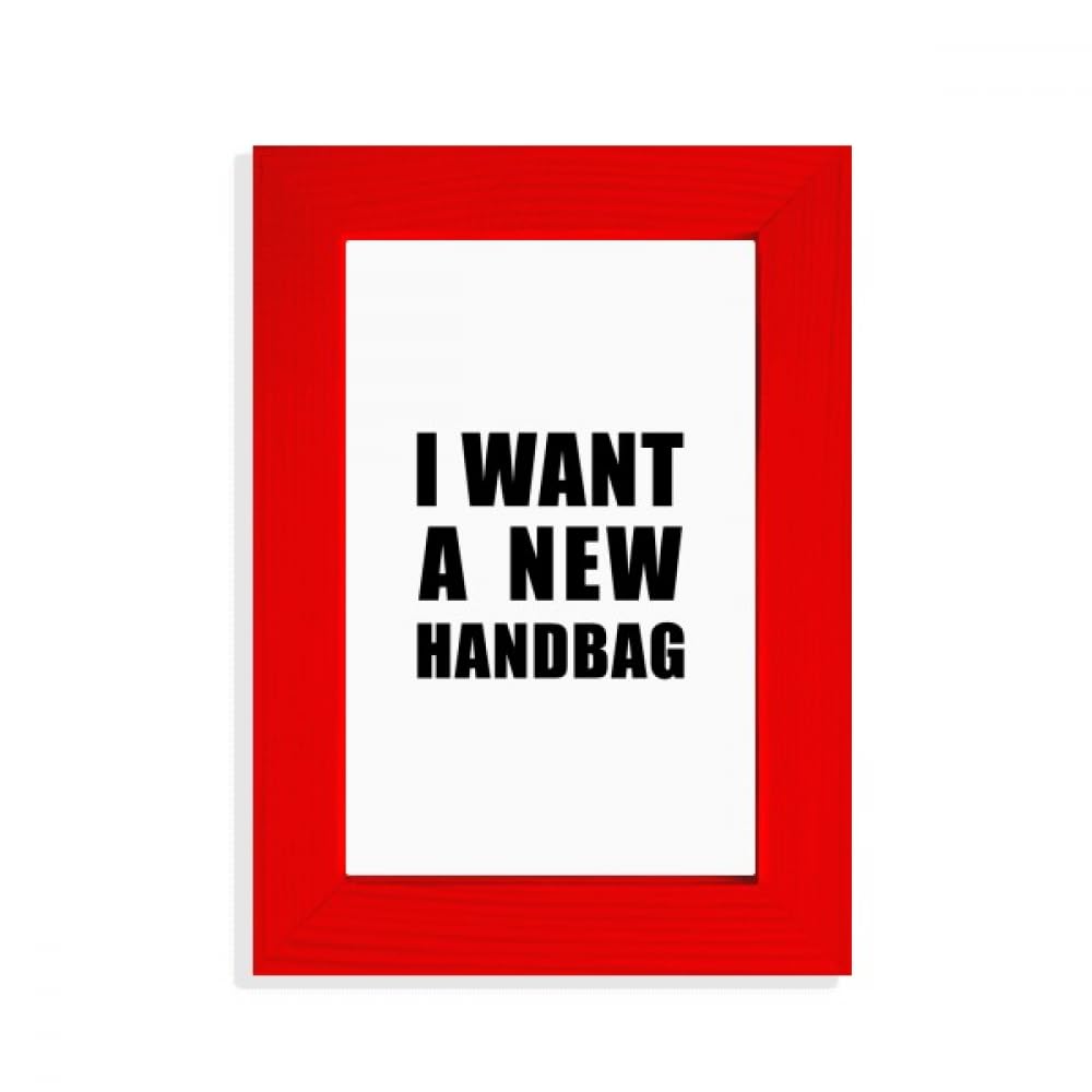 Cadre photo Art déco rouge I Want A New Handbag pour sublimer votre dressing