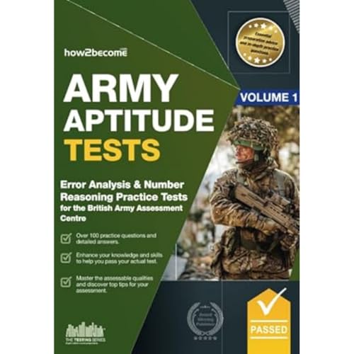 Army Aptitude Tests: Error Analysis & Number Reasoning practice tests for the British Army Assessment Centre (Testing Series)