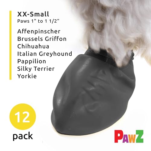 Pawz Hundestiefel, wasserdicht, Schwarz, XX-Small