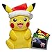 Lively Moments Peluche Pokémon XXL - Environ 60 cm - Pikachu avec bonnet de Noël et carte de vœux exclusive