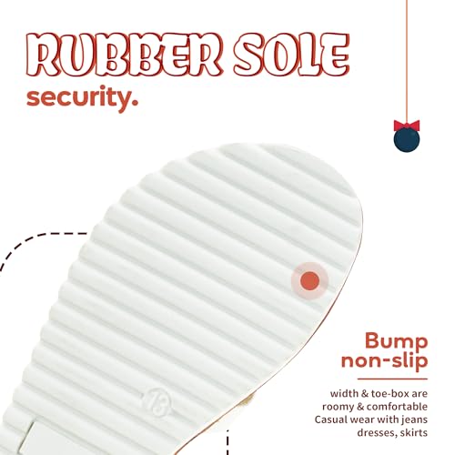 FLYFUPPY Girls Sandals Strappy Open Toe Outdoor Flats with Hook and Loop Kid Summer Shoes for Girls4