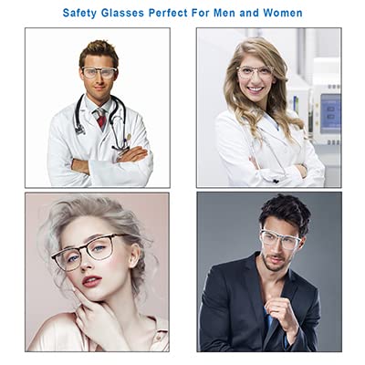 Sqimzar 3 Pcs Safety Glasses Goggles For Women Nurses Protective Eyewear,Anti Fog Safety Goggles thumb #8