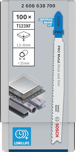 Lame de scie sauteuse T 123 XF Progressor for Metal 100pc - vue 3