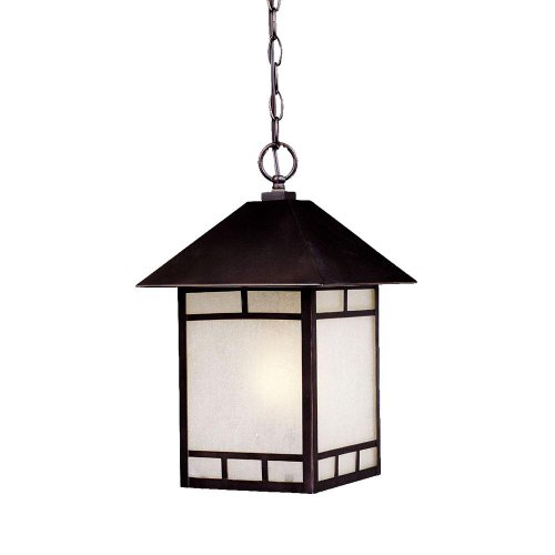 Acclaim 9026ABZ Artisan Collection 1-Light Outdoor Light Fixture Hanging Lantern, Architectural Bronze