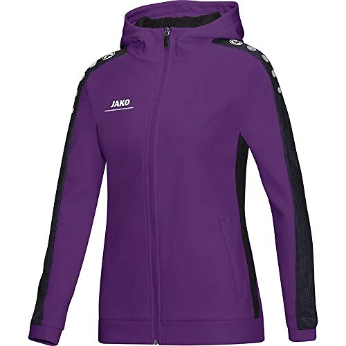 Preisvergleich Produktbild JAKO Damen Kapuzenjacke Striker, lila / schwarz, 44, 6816