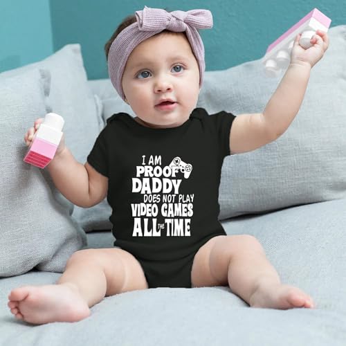 Image of Hi Daddy Bodysuit for Baby Hello Daddy Pregnancy Announcement for Husband I Love Daddys Baby Romper