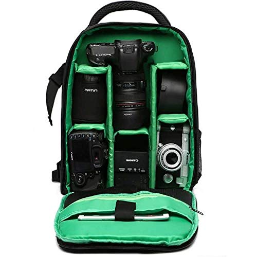 Mochila impermeable para cámara SLR/DSLR grande verde miniatura 2