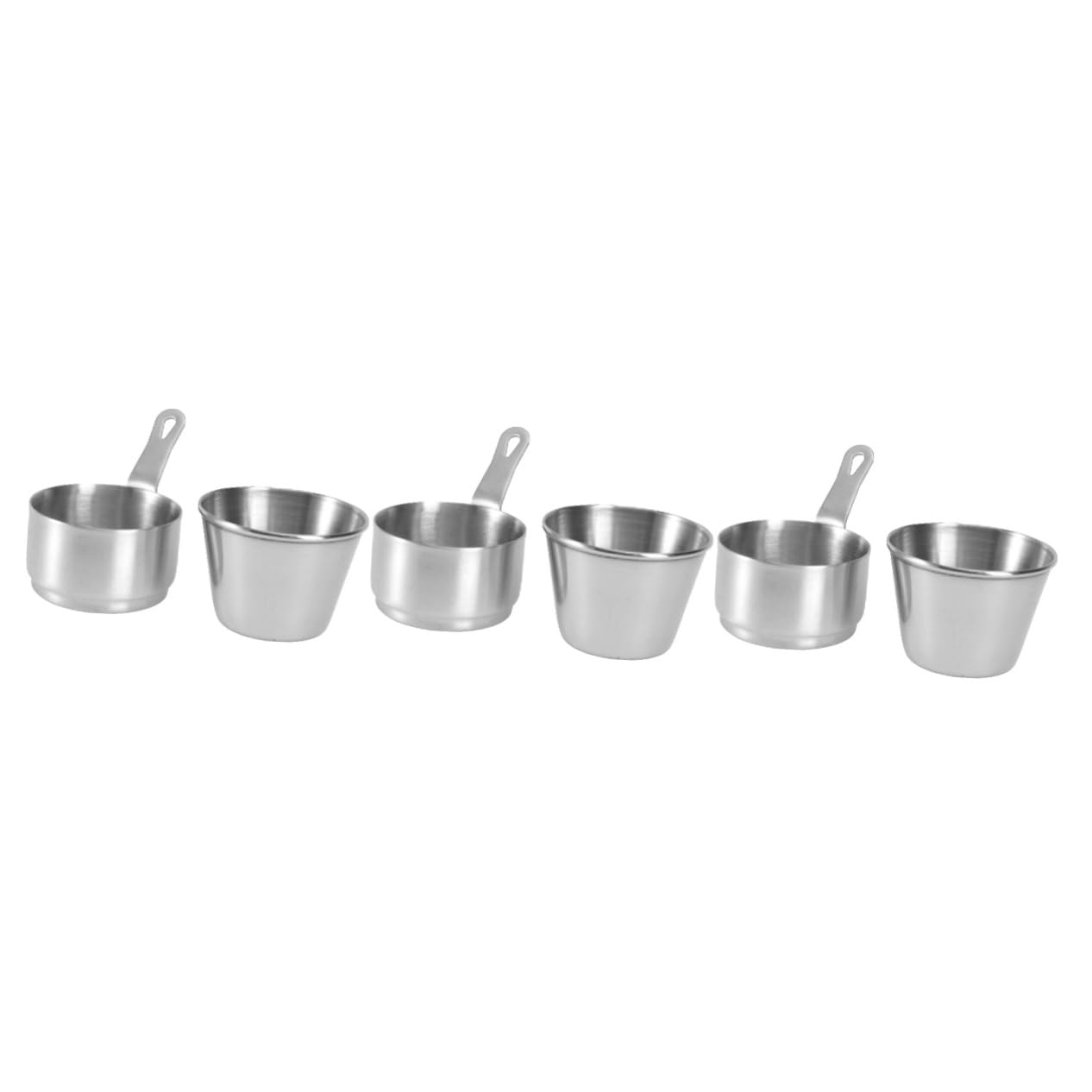 Alipis3 Sets Stainless Steel Sauce Bowl Sauce Bowl with Handle Coffee Warmer Sauce Cups with Lids Coffe Creamer Mini Seasoning Pot Sauce Container Mini Condiment Sauce Cups