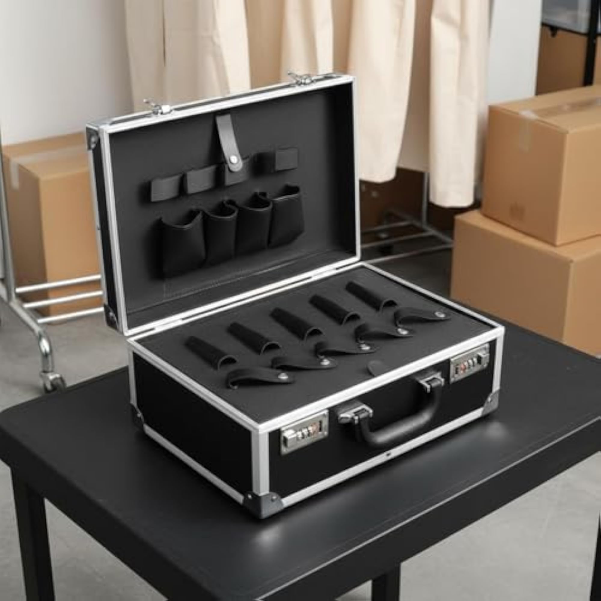 Large Capacity Aluminum Hairstyling Tool Case